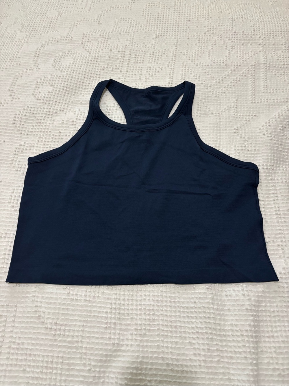 lululemon athletica Navy Racerback Crop Tank